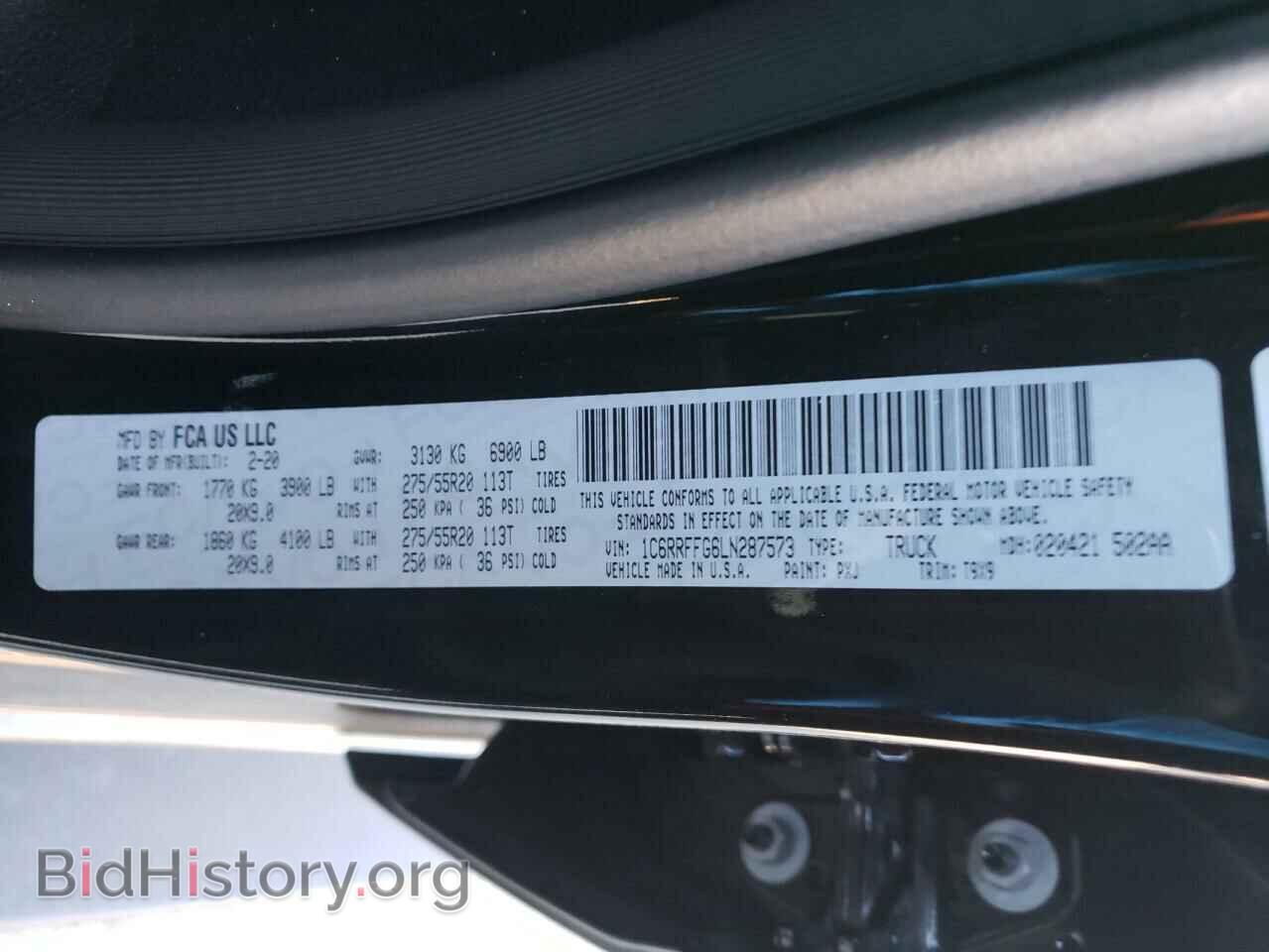 2020 RAM 1500 - VIN: 1C6RRFFG6LN287573 - Фото 10