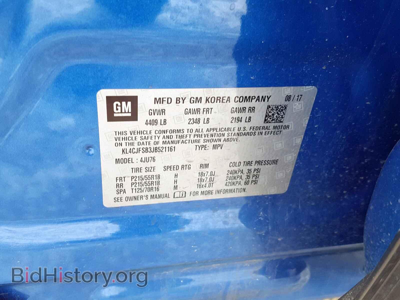2018 BUICK ENCORE PRE - VIN: KL4CJFSB3JB521161 - Photo 10