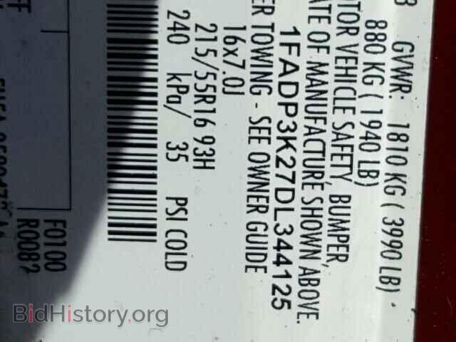 2013 FORD FOCUS - VIN: 1FADP3K27DL344125 - Photo 10