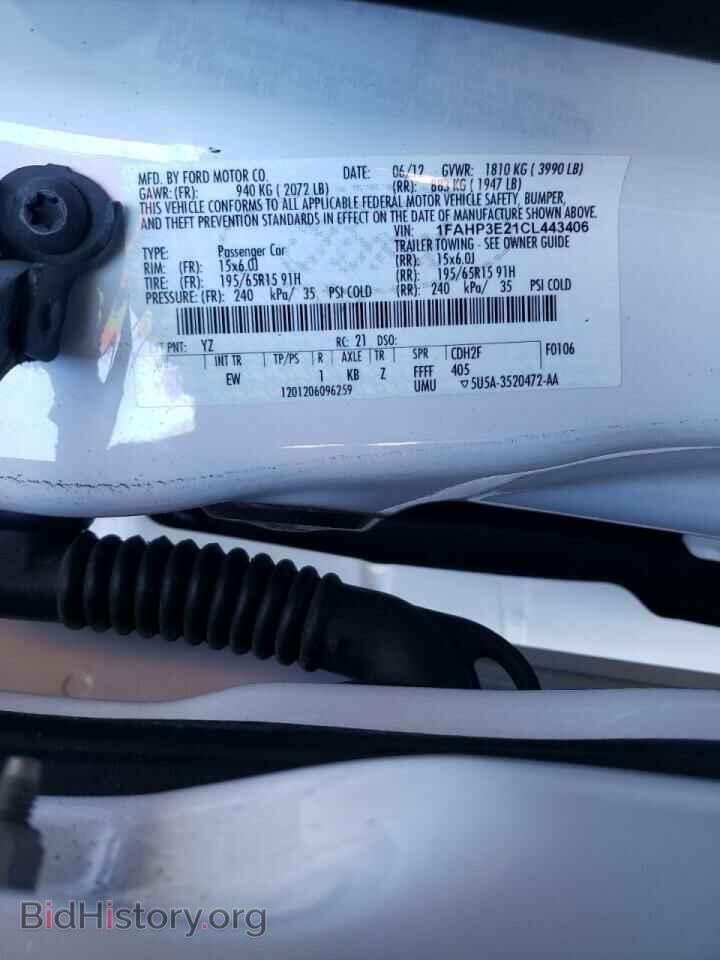 2012 FORD FOCUS - VIN: 1FAHP3E21CL443406 - Фото 10
