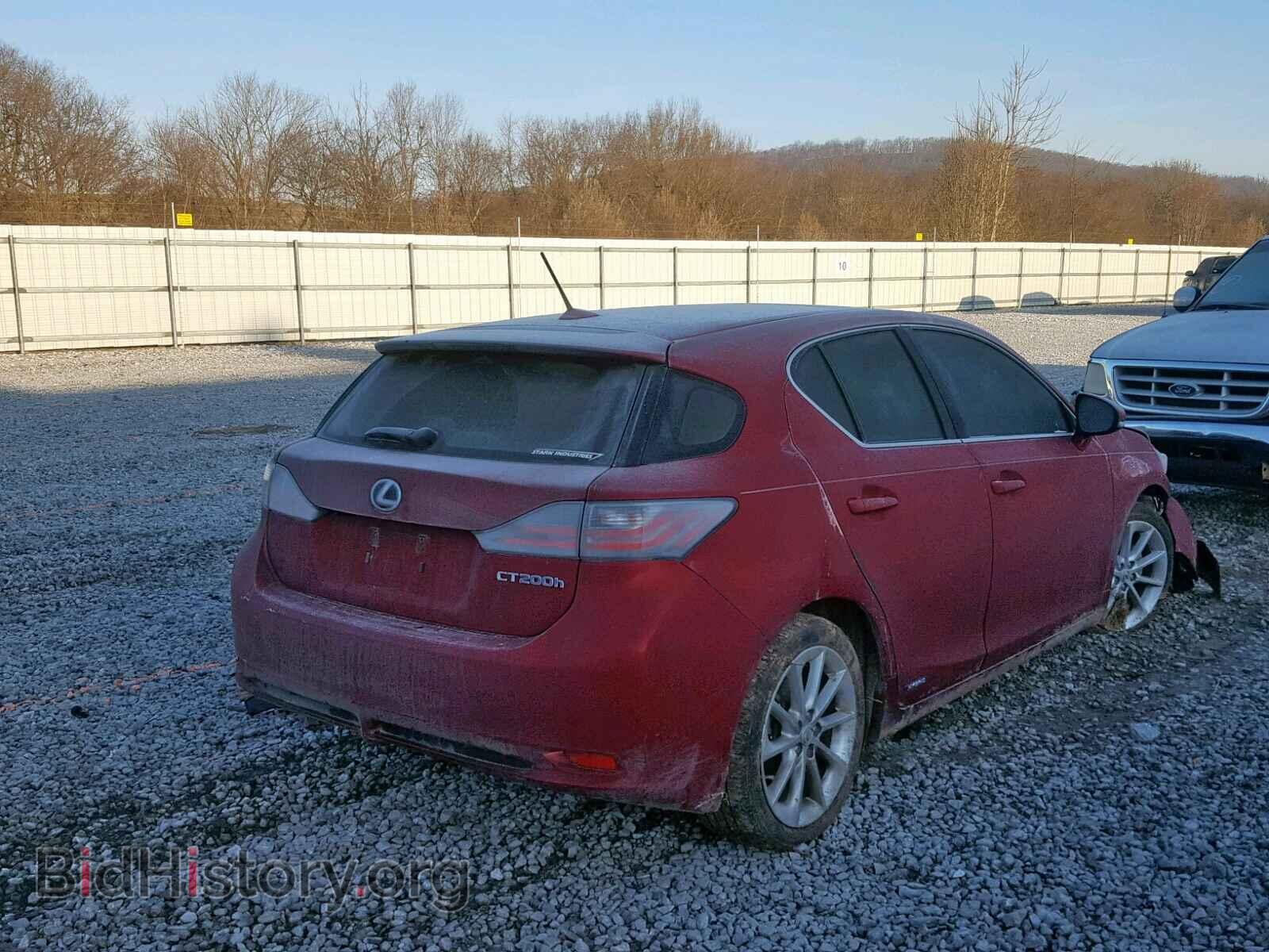 2012 LEXUS CT 200 - VIN: JTHKD5BH4C2080469 - Фото 4
