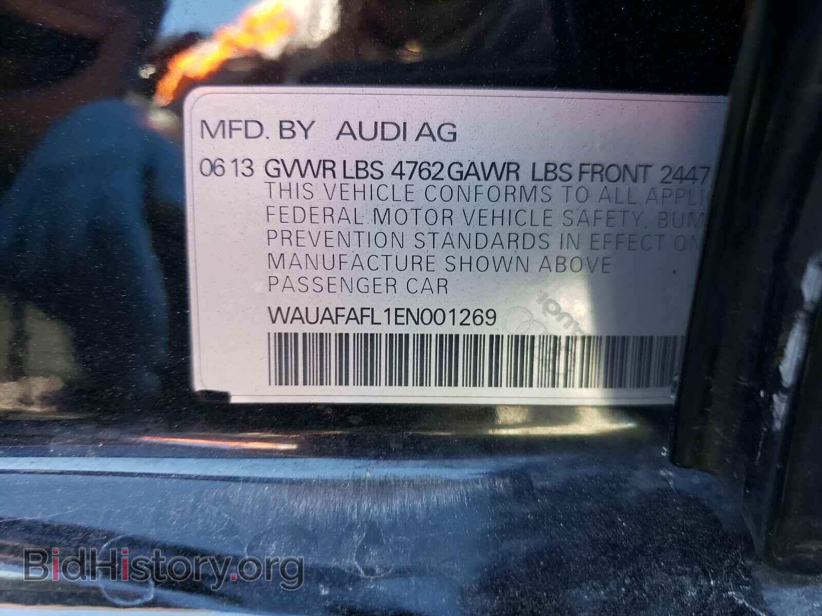 2014 AUDI A4 - VIN: WAUAFAFL1EN001269 - Фото 10