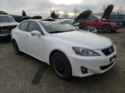 2012 Lexus IS IS 250, white — VIN JTHCF5C23C5054372, Copart