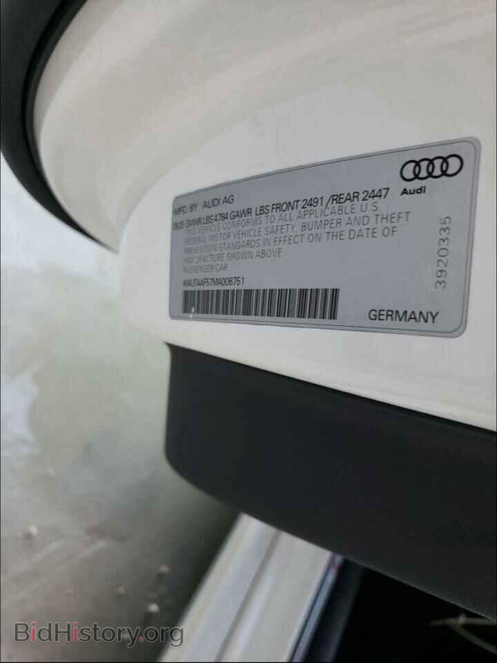 2021 AUDI A5 - VIN: WAUTAAF57MA006751 - Photo 10