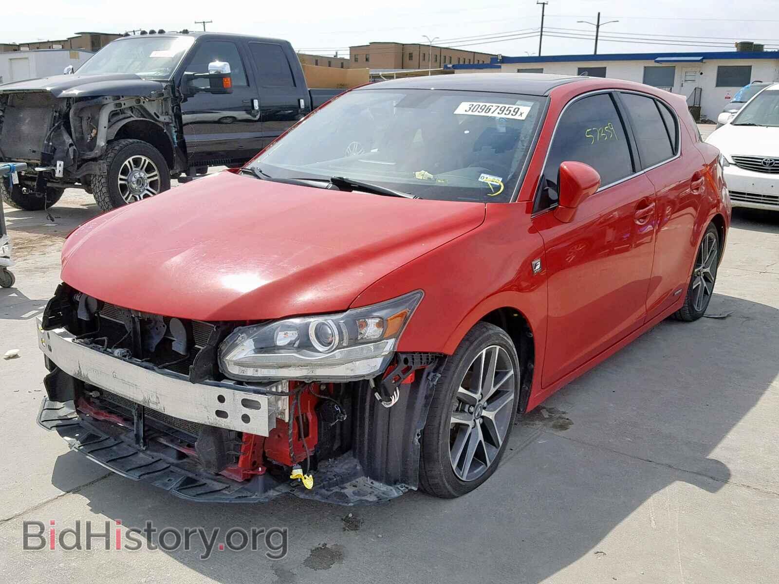 2014 LEXUS CT 200 - VIN: JTHKD5BH0E2177509 - Фото 2