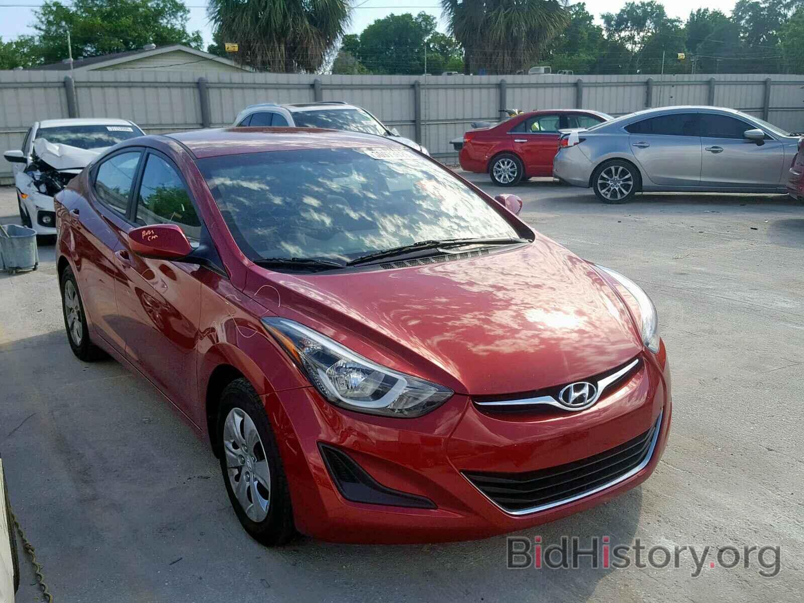 Photo 5NPDH4AE3GH736956 - HYUNDAI ELANTRA 2016