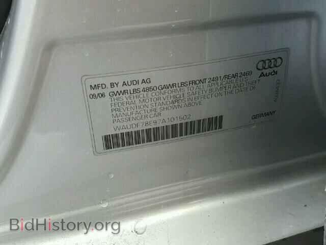 2007 AUDI A4 - VIN: WAUDF78E97A101502 - Фото 10