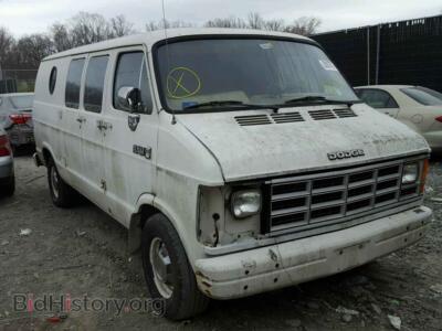 1987 Dodge RAM VAN RAM Van B2, белый — VIN 2B7HB23T5HK234014, Copart