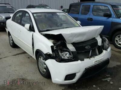 2011 Kia RIO BASE, white — VIN KNADH4A39B6952034, Copart
