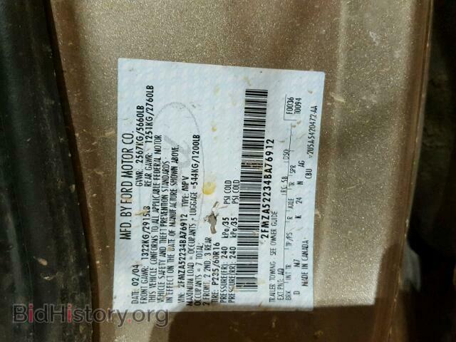 2004 FORD FREESTAR - VIN: 2FMZA52234BA76912 - Фото 10