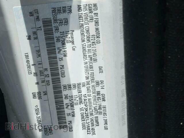 2014 FORD FOCUS - VIN: 1FADP3K28EL316822 - Photo 10