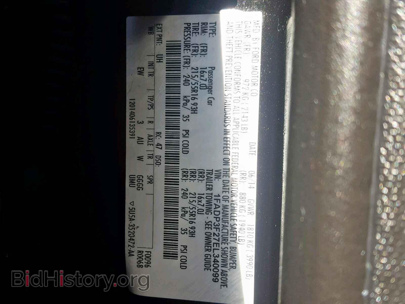 2014 FORD FOCUS SE - VIN: 1FADP3F27EL340099 - Фото 10