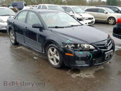 2007 Mazda 6 6 I, черный — VIN 1YVHP80C175M56667, Copart