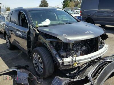 2015 Acura MDX MDX Techno, серый — VIN 5FRYD4H40FB031098, Copart
