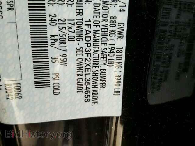 2014 FORD FOCUS - VIN: 1FADP3F2XEL354658 - Photo 10