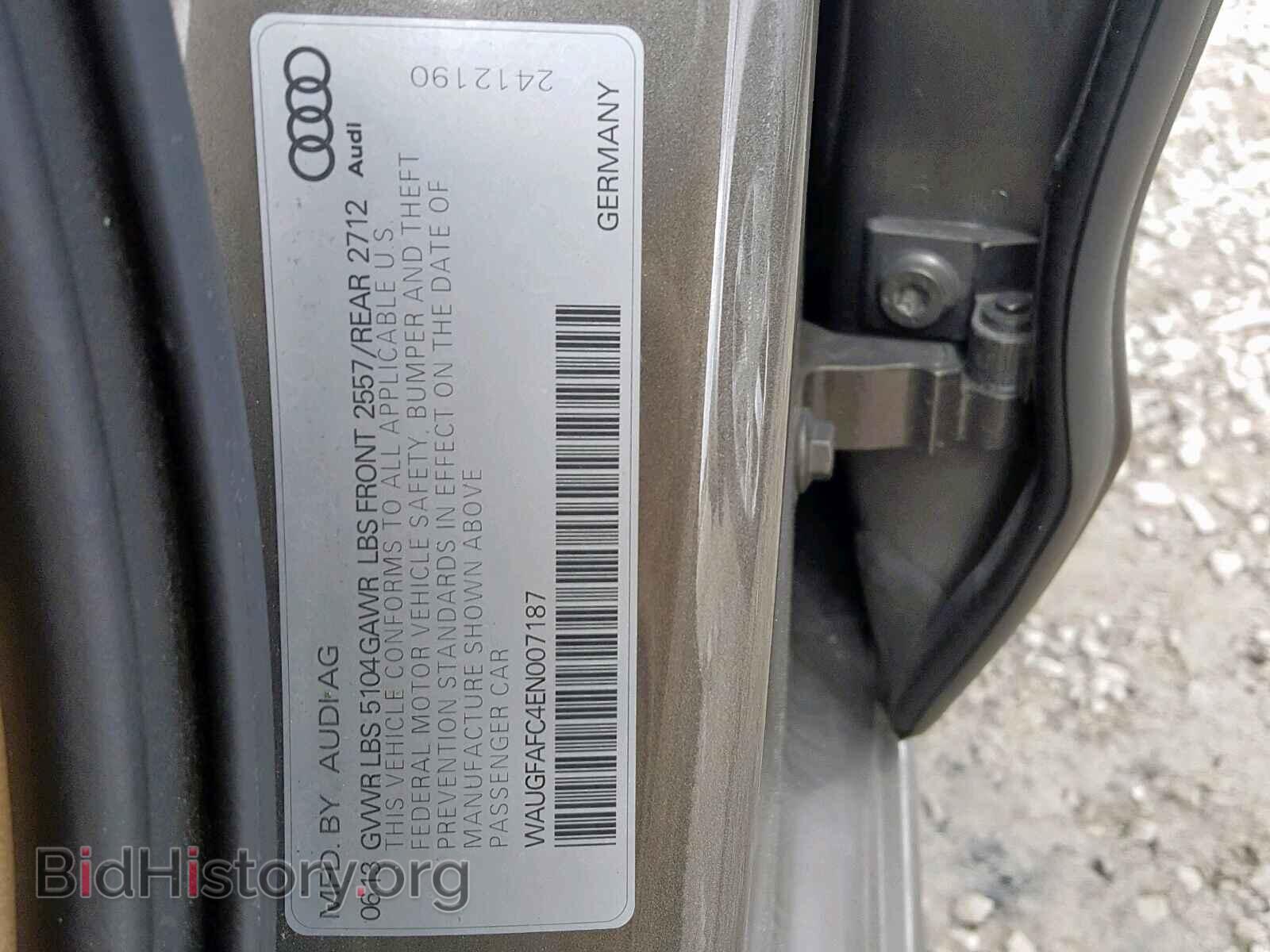2014 AUDI A6 - VIN: WAUGFAFC4EN007187 - Photo 10