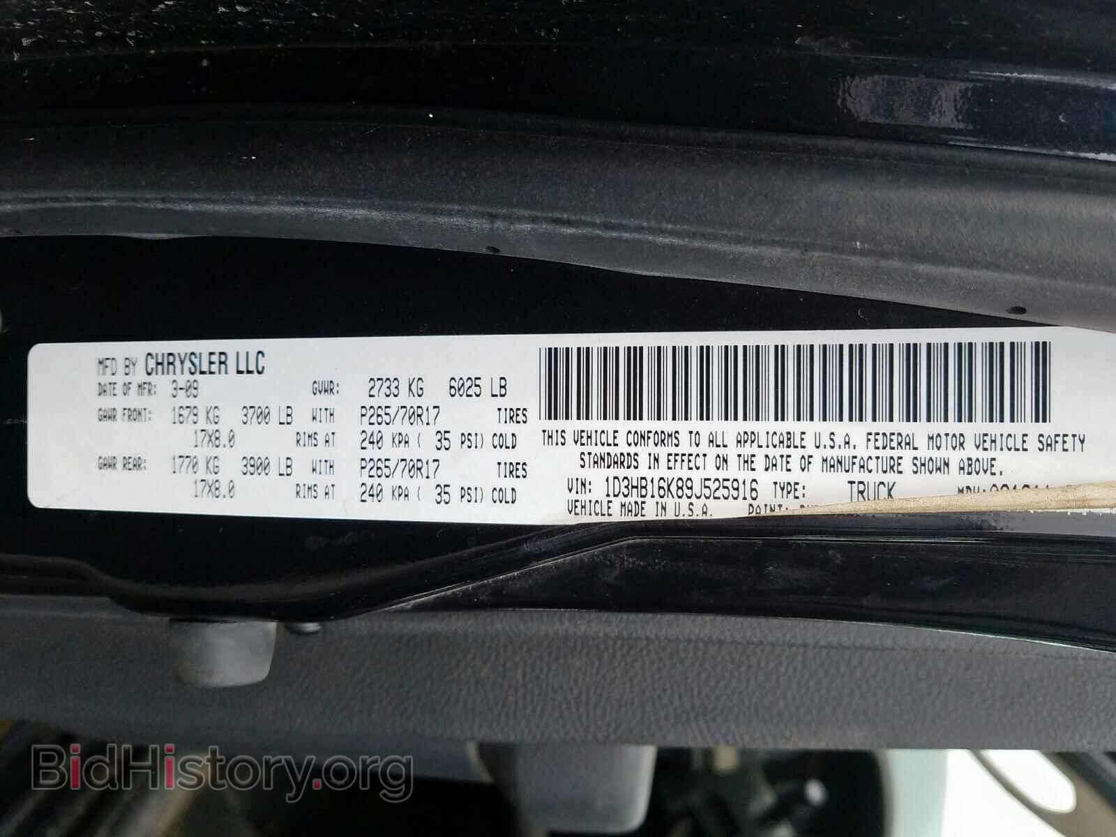 2009 DODGE RAM 1500 - VIN: 1D3HB16K89J525916 - Фото 10