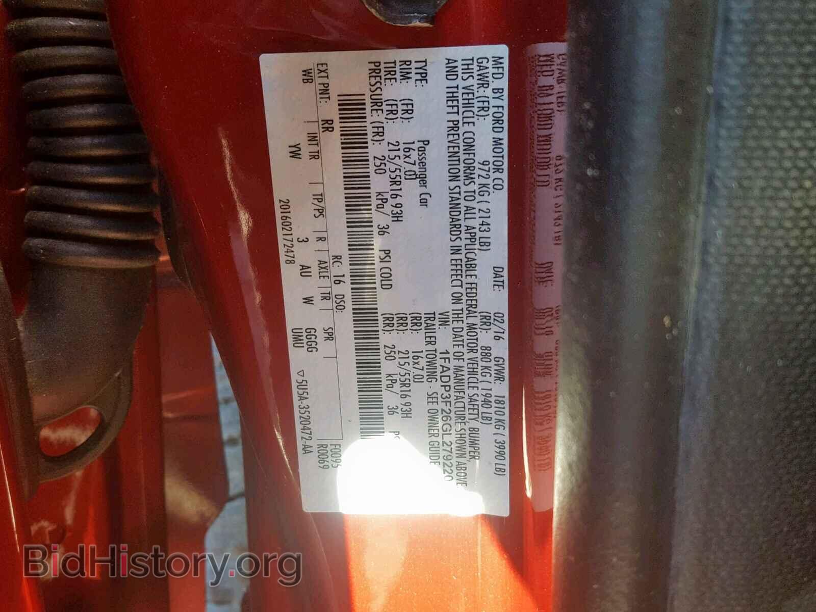 2016 FORD FOCUS SE - VIN: 1FADP3F26GL279220 - Фото 10