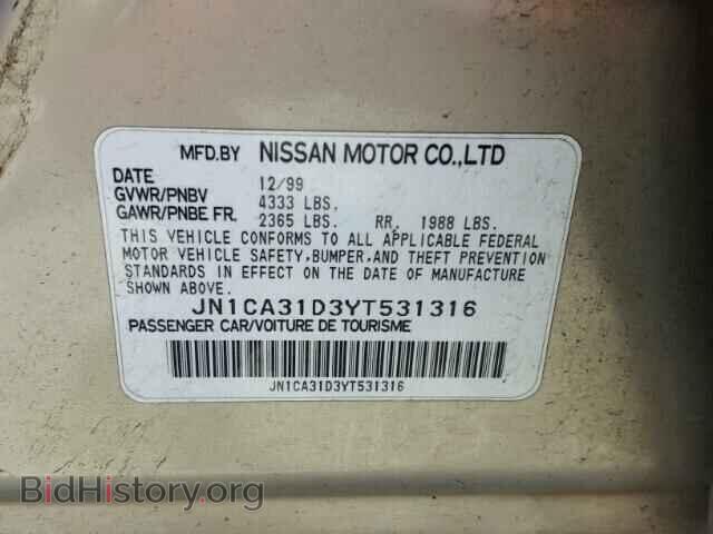 2000 NISSAN MAXIMA - VIN: JN1CA31D3YT531316 - Фото 10