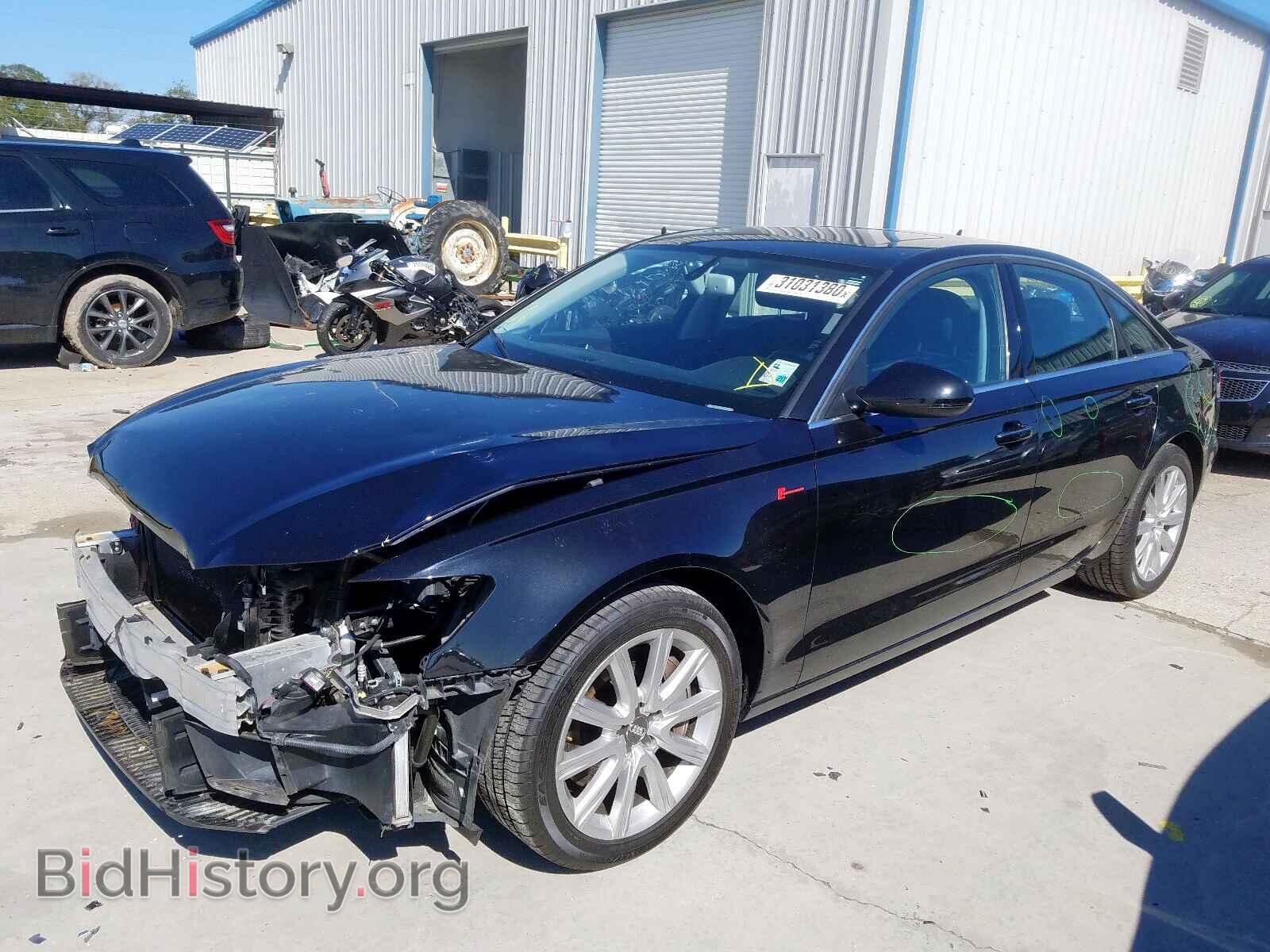 2013 AUDI A6 - VIN: WAUGGAFC0DN036844 - Фото 2