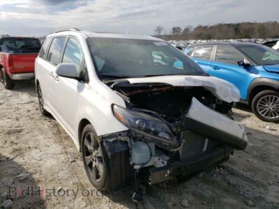 2017 Toyota SIENNA Sienna SE, white — VIN 5TDXZ3DC3HS840714, Copart