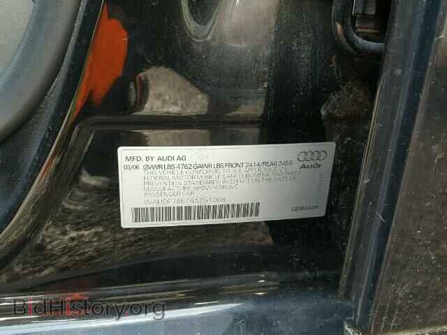 2006 AUDI A4 - VIN: WAUDF78E76A251008 - Photo 10
