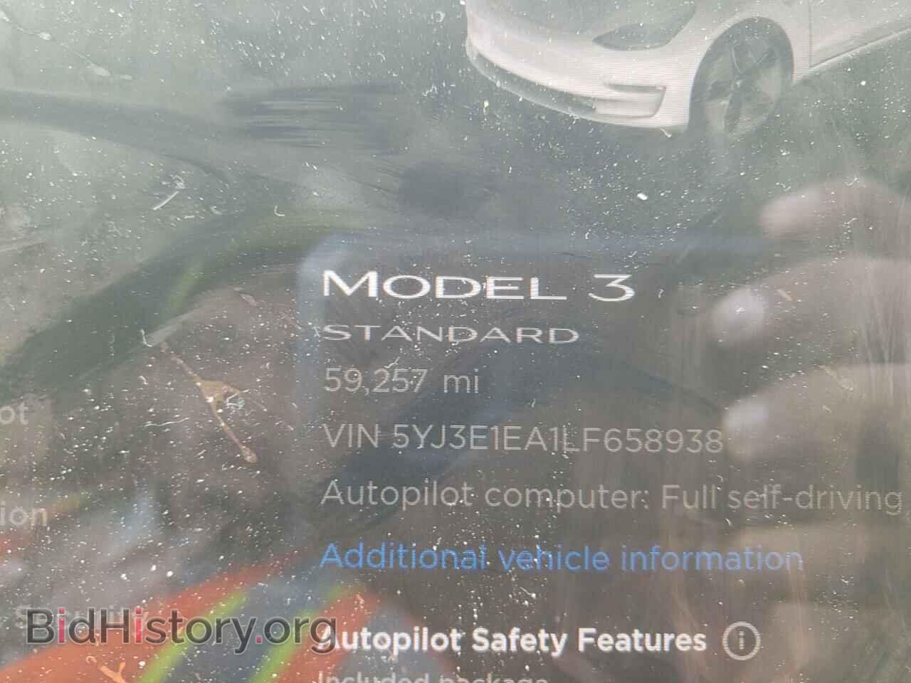 2020 TESLA MODEL 3 - VIN: 5YJ3E1EA1LF658938 - Фото 8