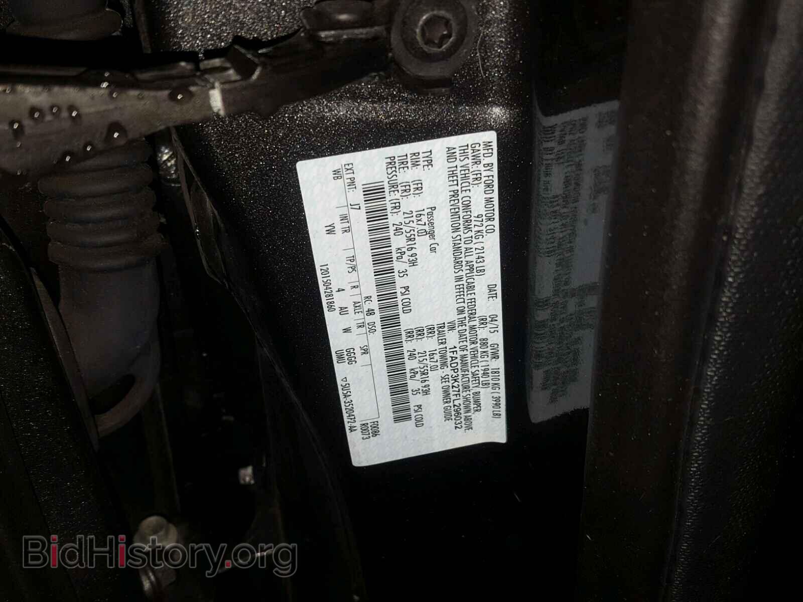 2015 FORD FOCUS - VIN: 1FADP3K27FL296032 - Фото 10