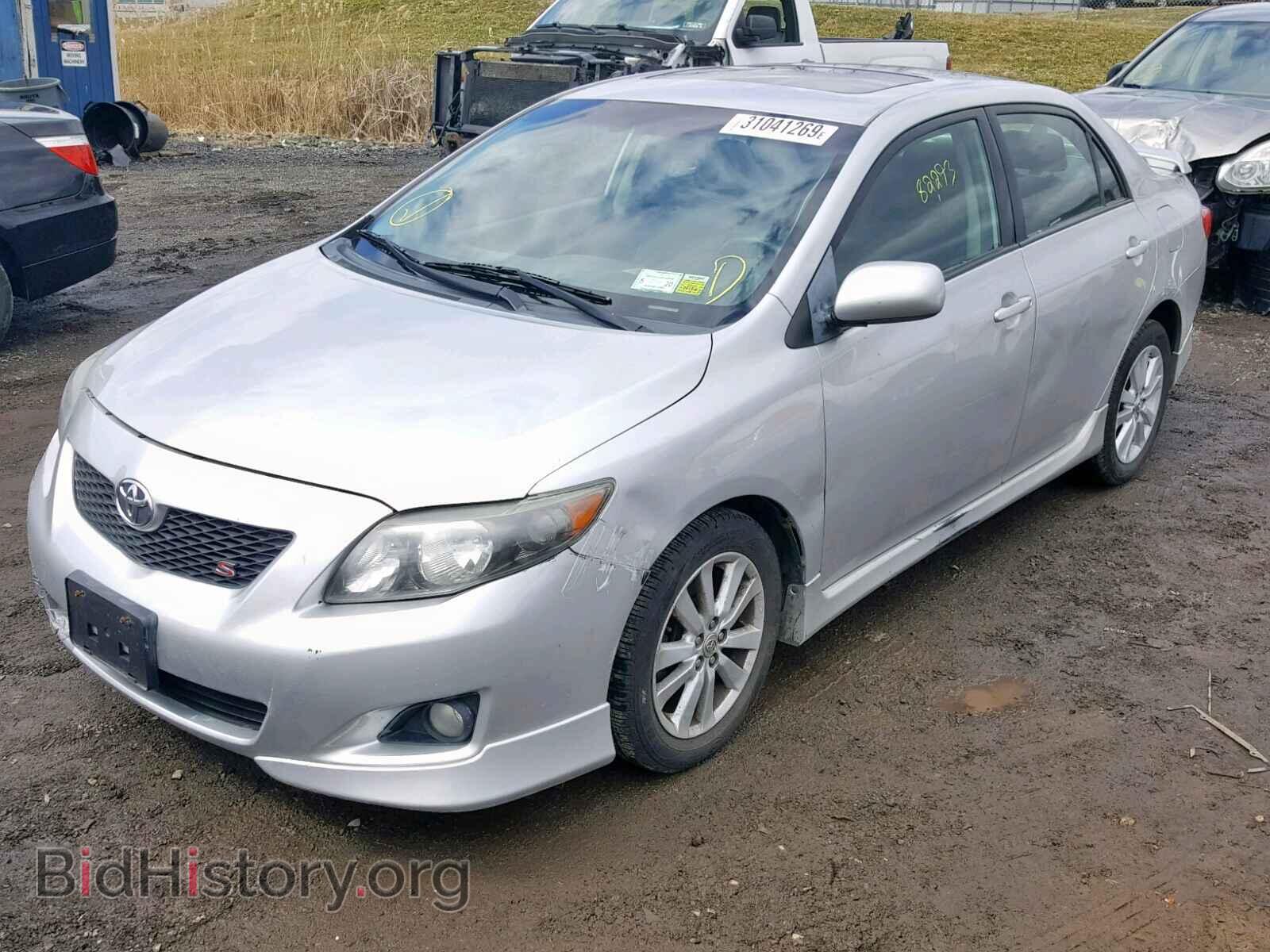 2009 TOYOTA COROLLA BA - VIN: 2T1BU40E49C052332 - Фото 2