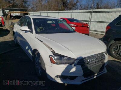 2014 Audi A4 A4 Premium, white — VIN WAUBFAFL2EA091785, Copart