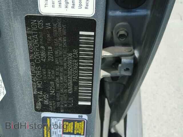 2016 KIA OPTIMA - VIN: KNAGN4ADXG5099106 - Photo 10