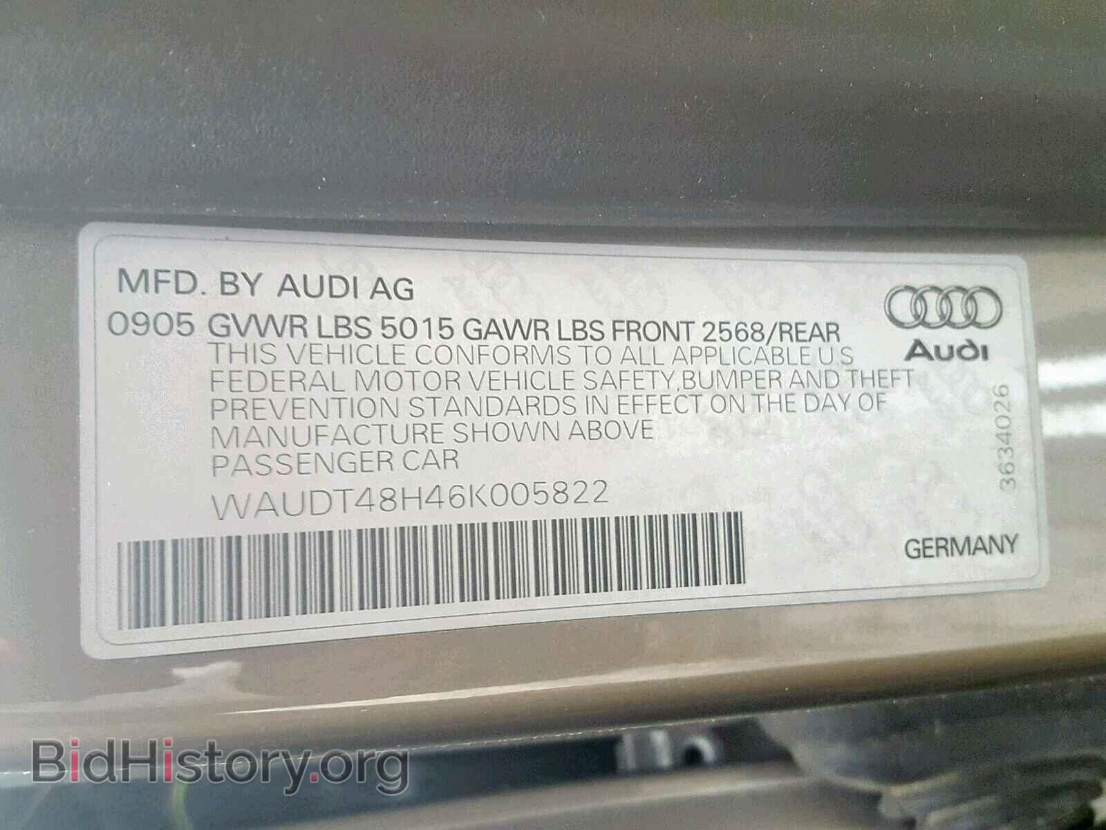 2006 AUDI A4 - VIN: WAUDT48H46K005822 - Фото 10