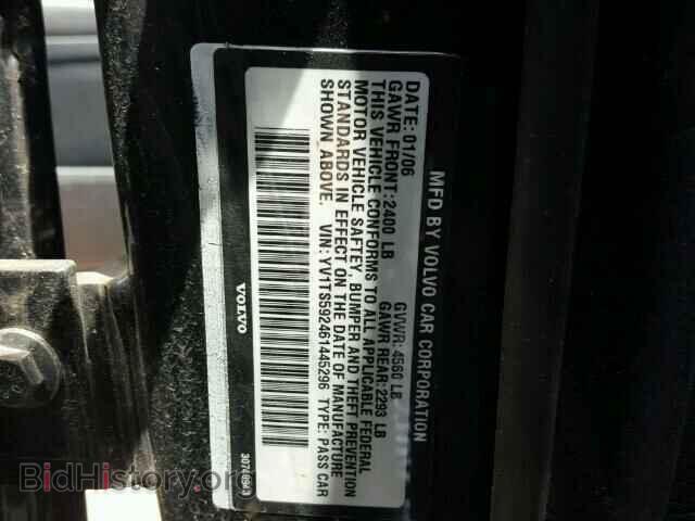 2006 VOLVO S80 - VIN: YV1TS592461445296 - Фото 10