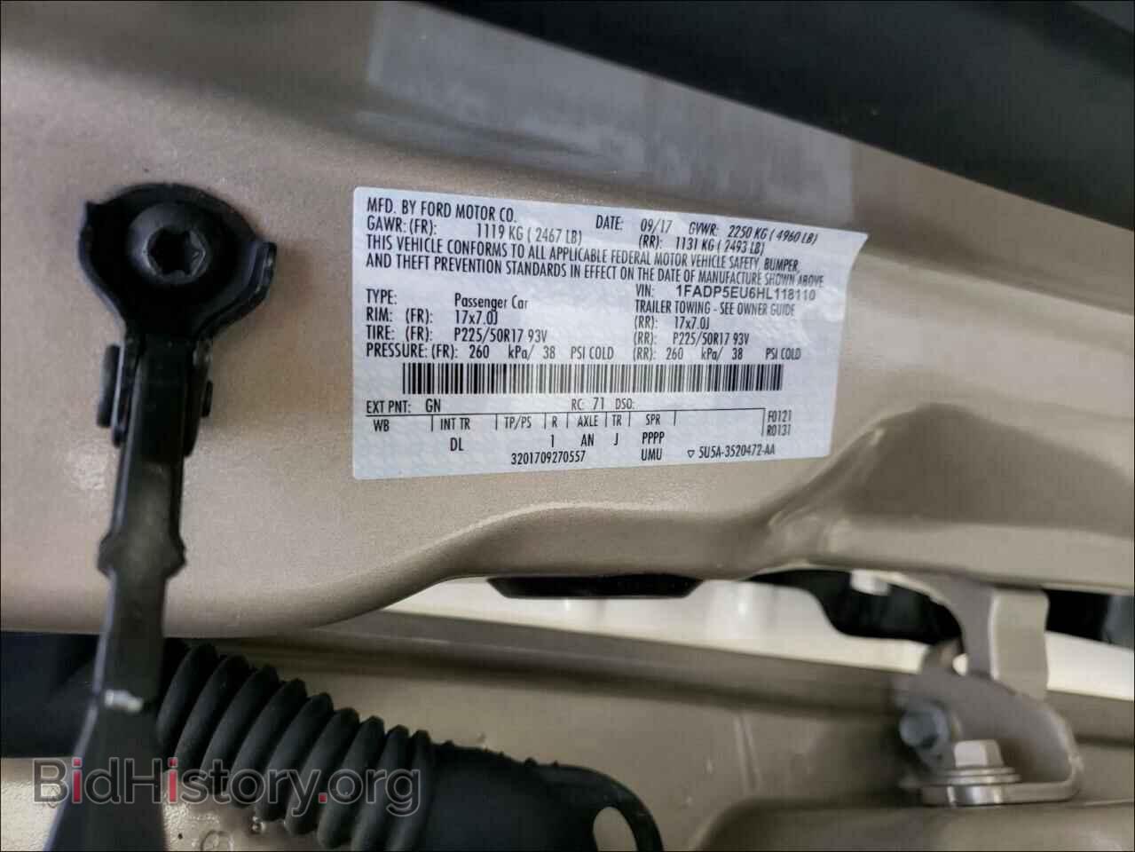 2017 FORD CMAX - VIN: 1FADP5EU6HL118110 - Фото 10