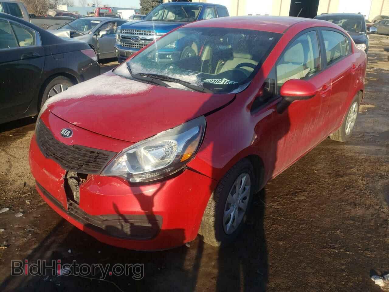 2015 KIA RIO - VIN: KNADM4A30F6435352 - Фото 2