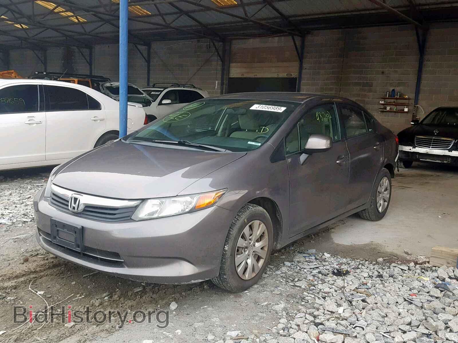 2012 HONDA CIVIC LX - VIN: 19XFB2F59CE344005 - Фото 2