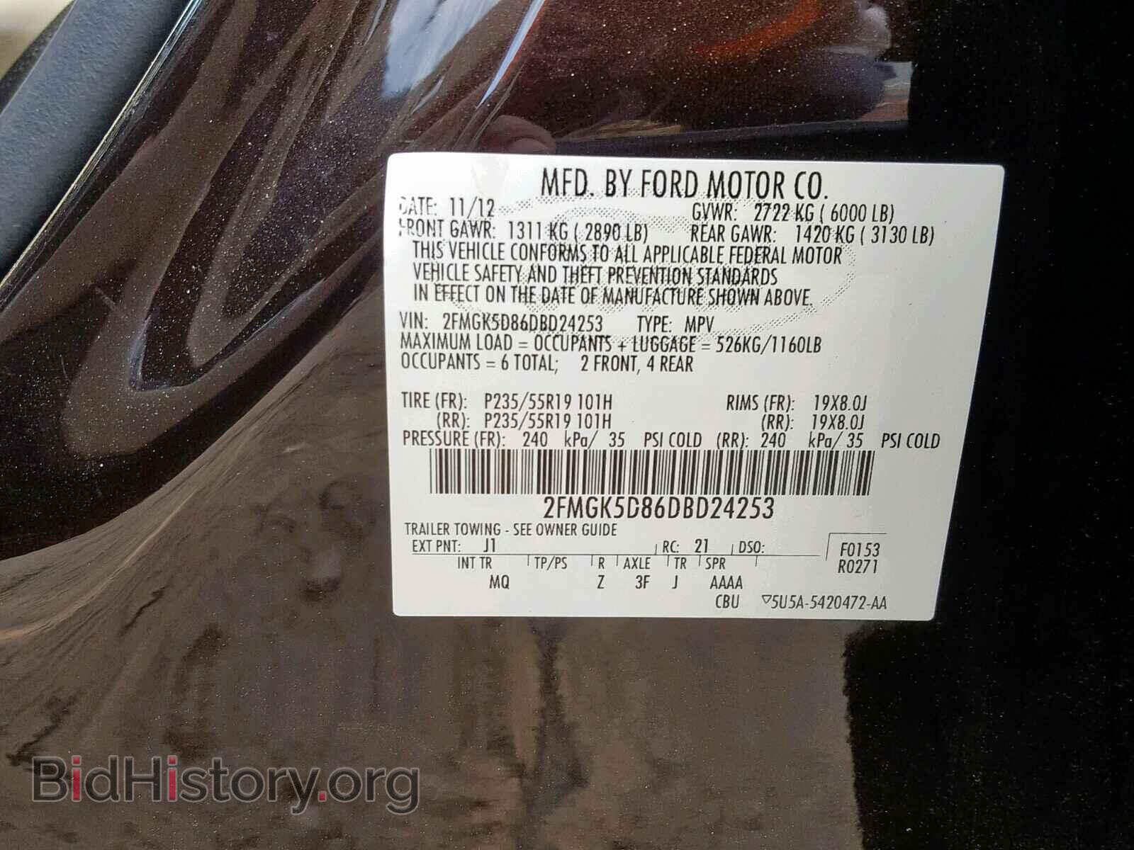 2013 FORD FLEX LIMIT - VIN: 2FMGK5D86DBD24253 - Photo 10