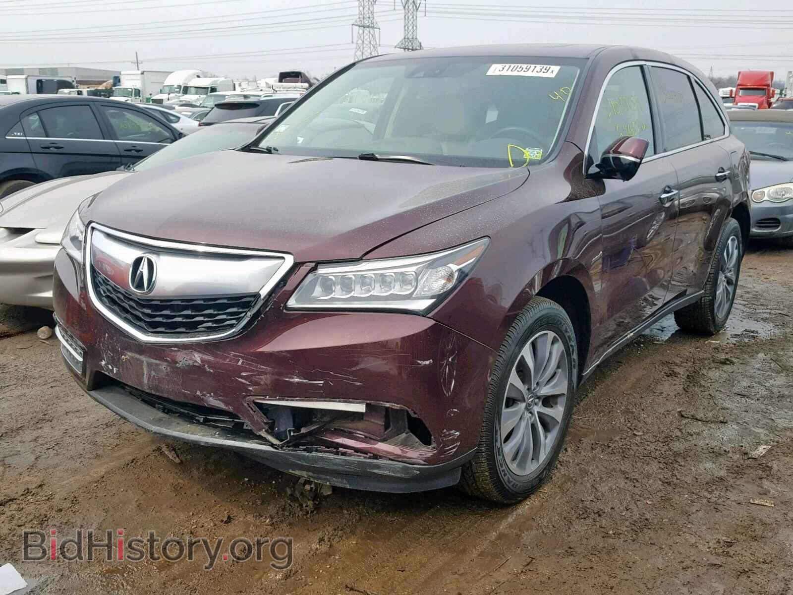 2014 ACURA MDX - VIN: 5FRYD4H43EB046192 - Фото 2