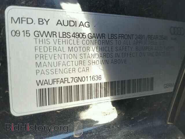 2016 AUDI A4 - VIN: WAUFFAFL7GN011636 - Фото 10