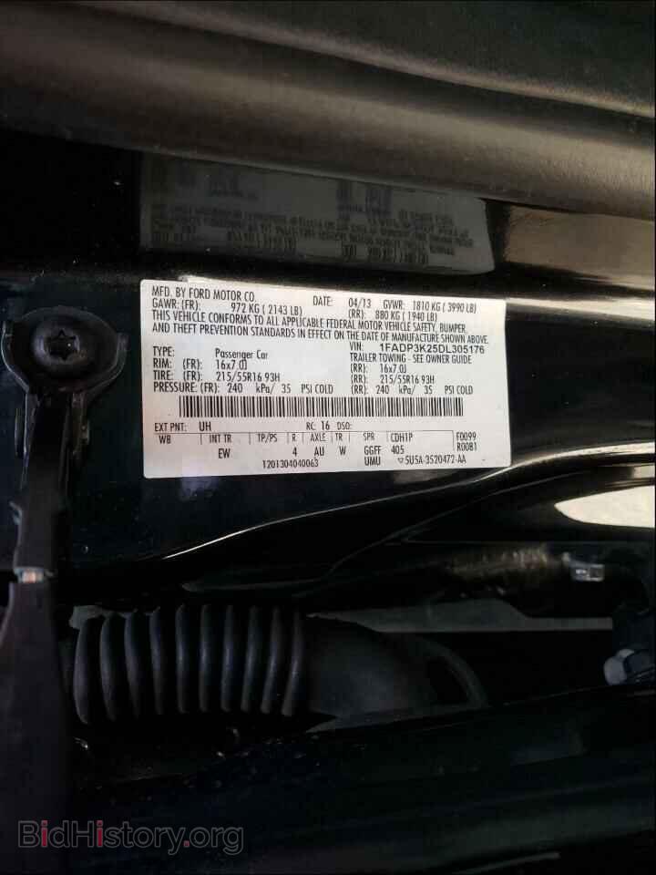 2013 FORD FOCUS - VIN: 1FADP3K25DL305176 - Photo 10