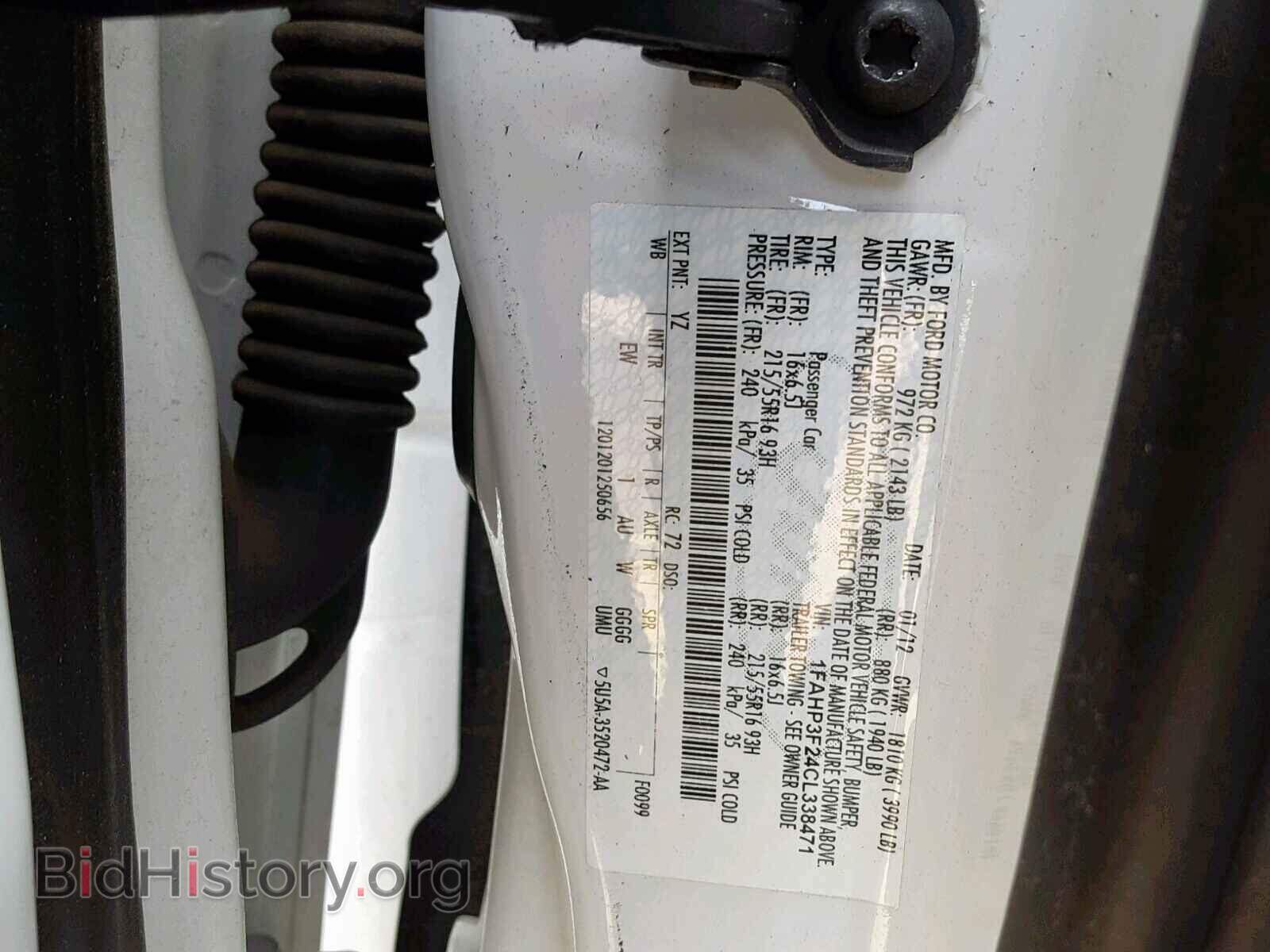 2012 FORD FOCUS SE - VIN: 1FAHP3F24CL338471 - Фото 10