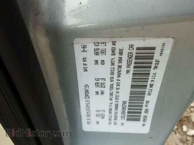 2003 CHRYSLER SEBRING - VIN: 1C3EL65R43N537005 - Фото 10