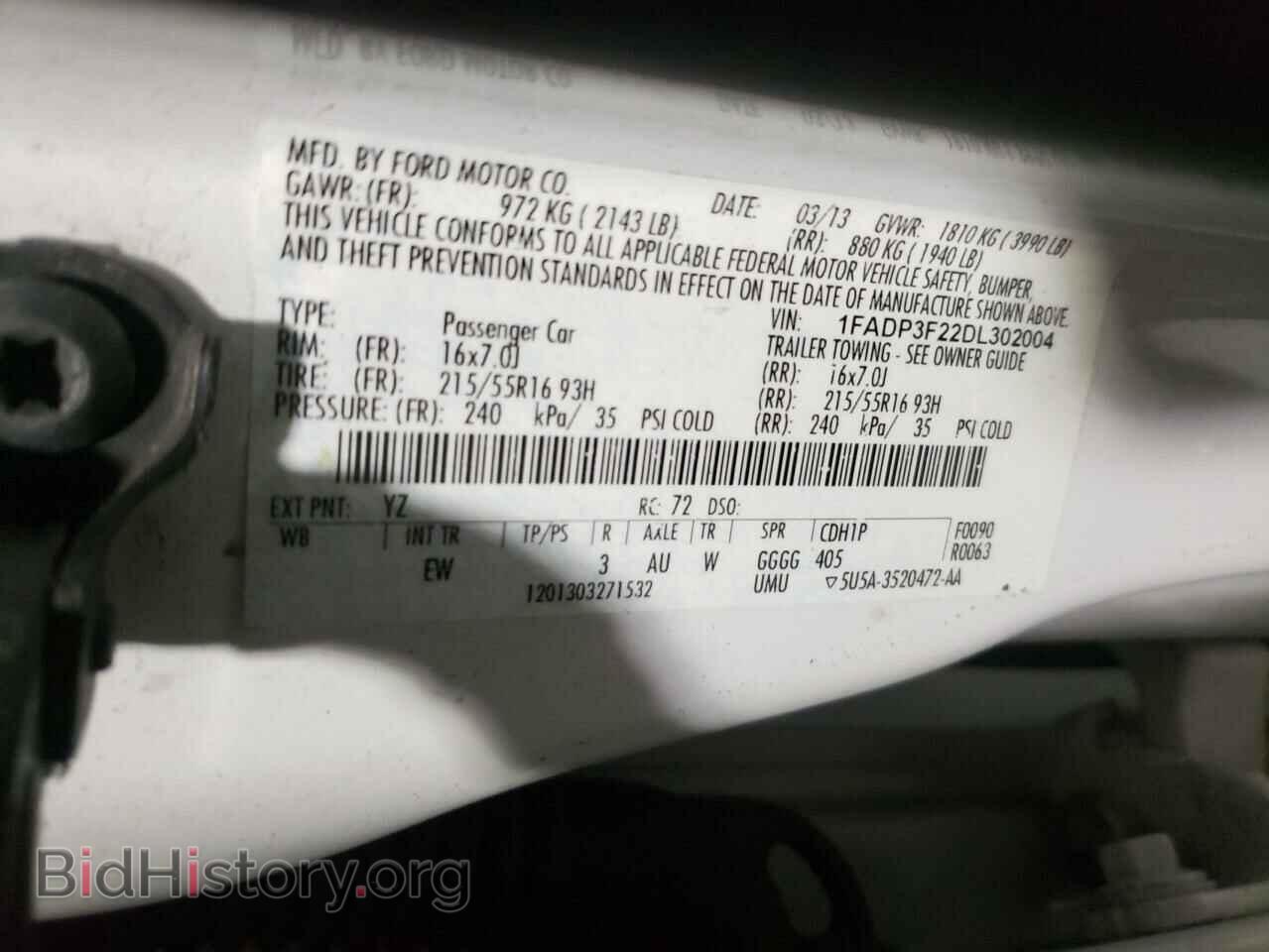 2013 FORD FOCUS - VIN: 1FADP3F22DL302004 - Photo 10