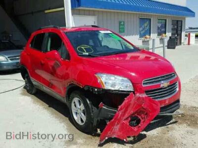 2015 Chevrolet TRAX Trax 1LT A, red — VIN KL7CJRSB3FB084788, Copart