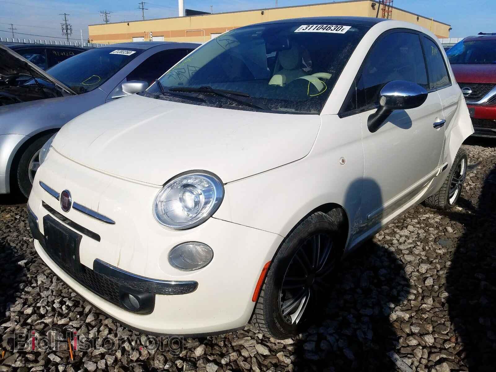2012 FIAT 500 - VIN: 3C3CFFCR5CT123751 - Фото 2