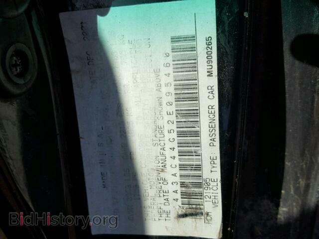 2002 MITSUBISHI ECLIPSE - VIN: 4A3AC44G52E095460 - Фото 10