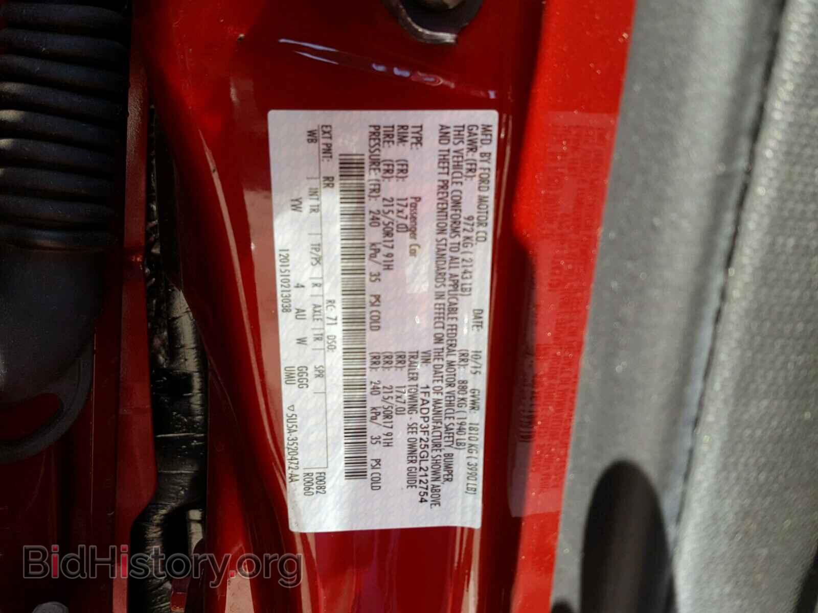 2016 FORD FOCUS - VIN: 1FADP3F25GL212754 - Фото 10