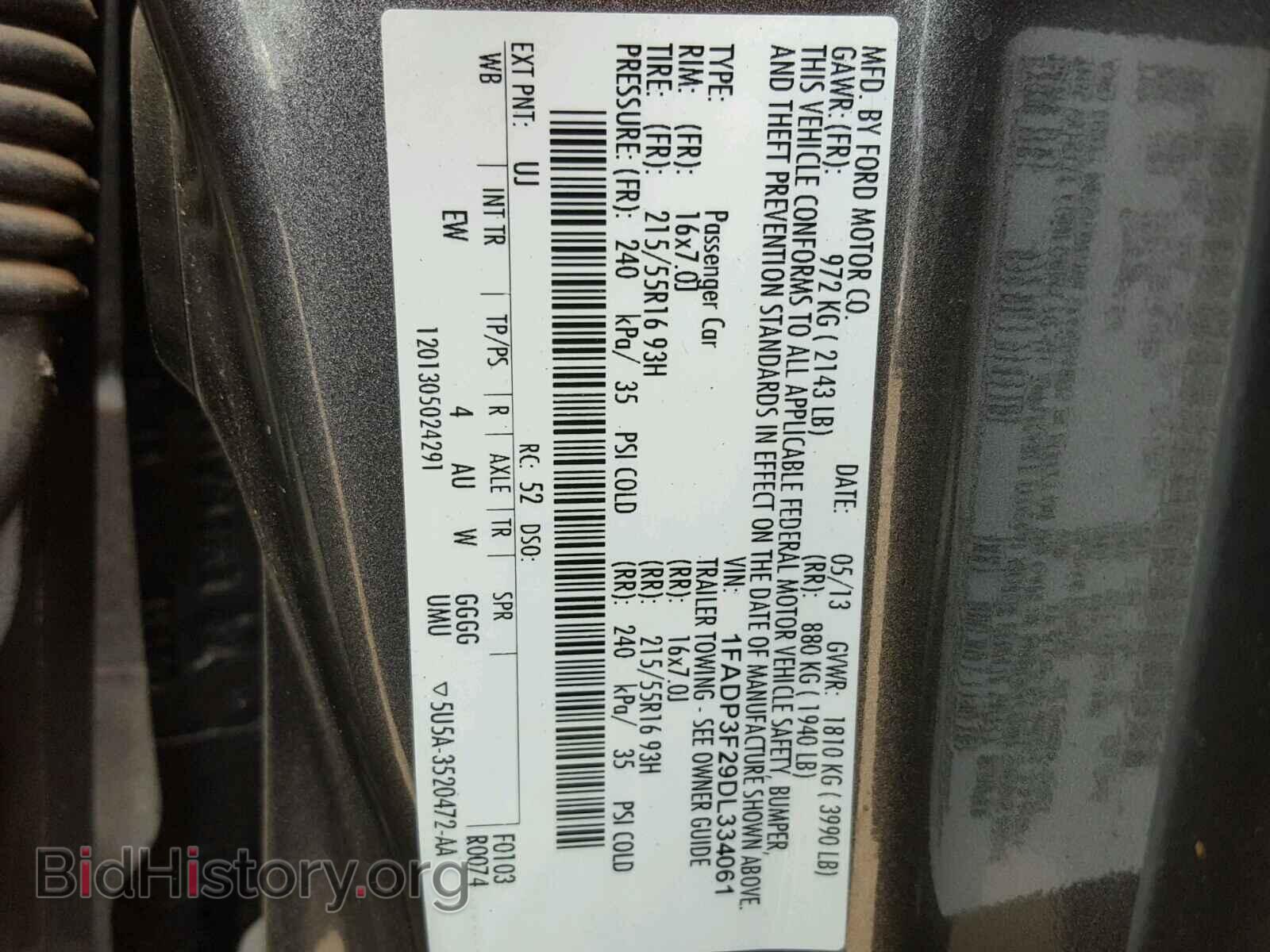 2013 FORD FOCUS - VIN: 1FADP3F29DL334061 - Photo 10