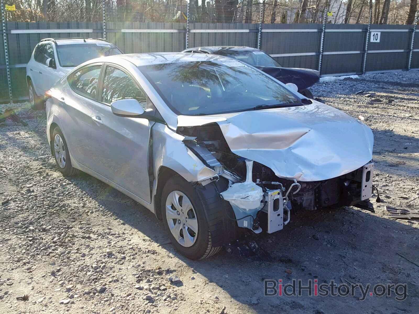 Photo 5NPDH4AE4GH664553 - HYUNDAI ELANTRA 2016