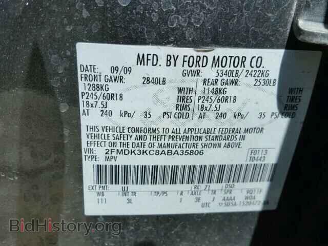 2010 FORD EDGE - VIN: 2FMDK3KC8ABA35806 - Photo 10